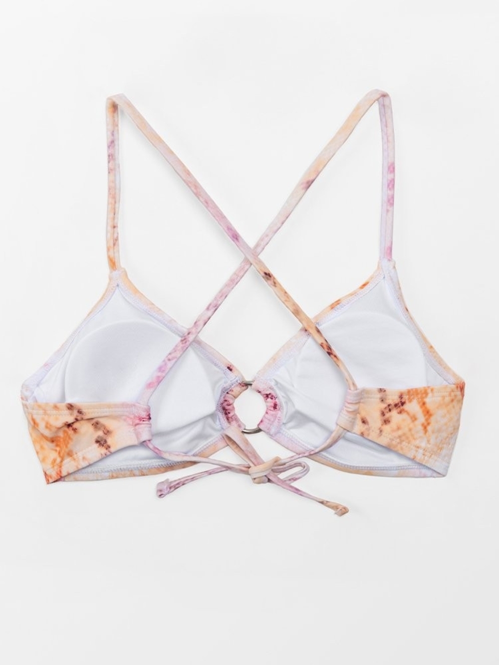 2/$25 Cupshe Pastel Tie-Dye Bikini Set | Ring Detail | Size Small - Picture 4 of 9